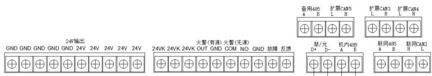 JB-QTL-C8020火災(zāi)報警控制器（聯(lián)動型）接線端子說明
