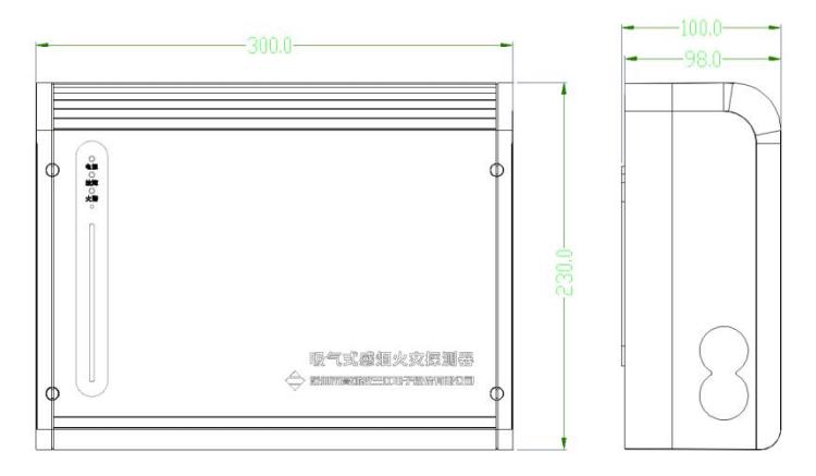 JTY-GX-1202吸氣式感煙火災(zāi)探測(cè)器外形尺寸
