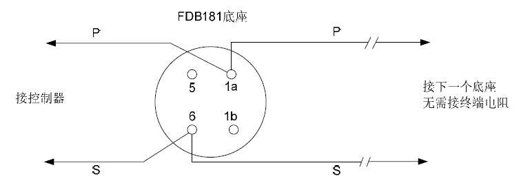 西門子FDT181感溫探測器接線圖